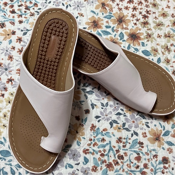 Aomigoct Sandals for women wedge shoes Comfortable Orthopedic Color Beige - Picture 2 of 4